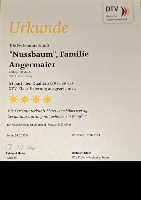 Ferienwohnung Nussbaum Bayerisches Voralpenland Lorenzenberg Exterior foto